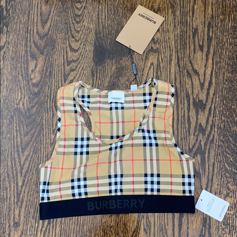 Burberry Check Sports Bra